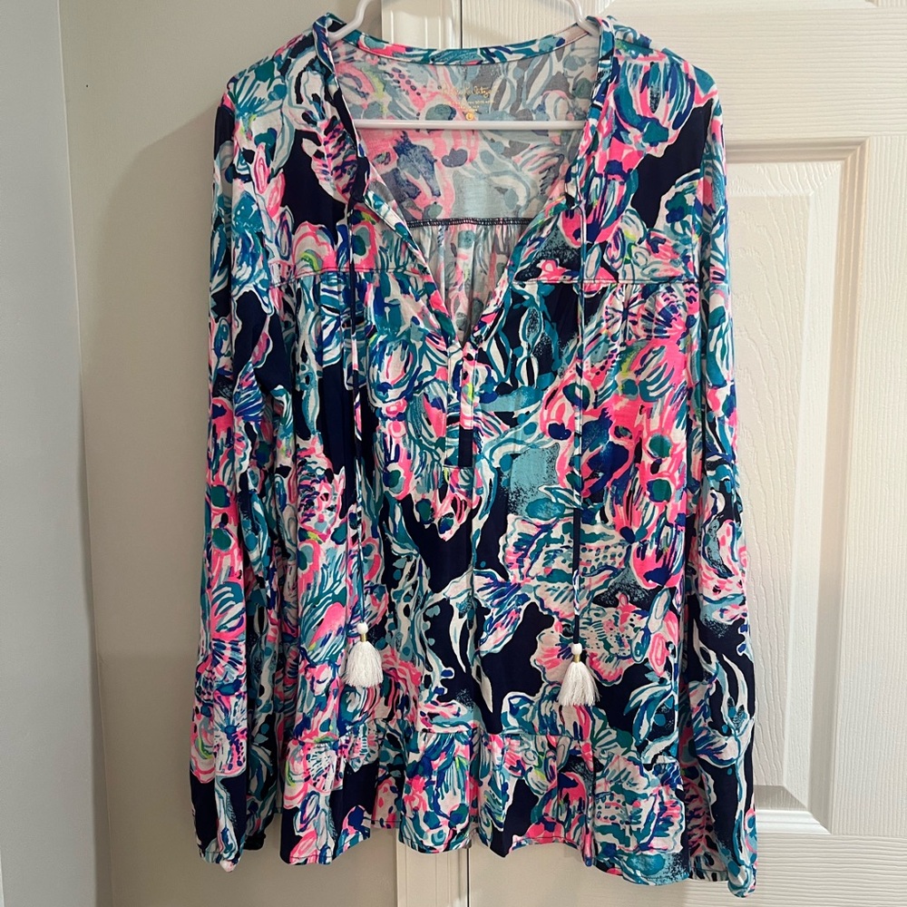 Lilly Pulitzer - Long sleeve top size large